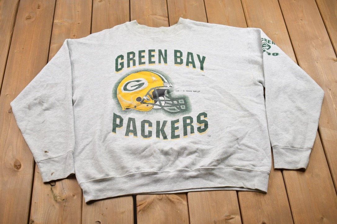 Vintage NFL Green Bay Packers Sweatshirt Crewneck 90s Size XL USA Made 