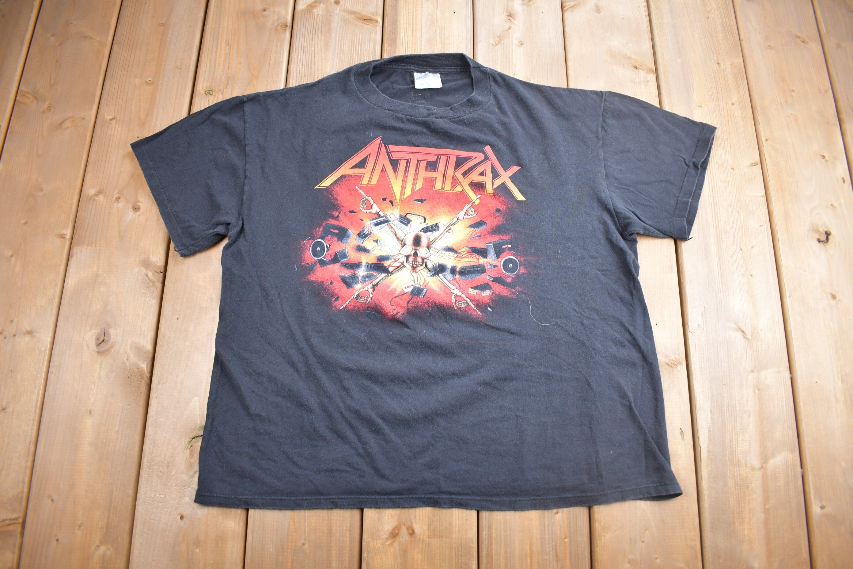 Vintage 1991 Anthrax Killer B Tour Band T-shirt / Single Stitch / Made