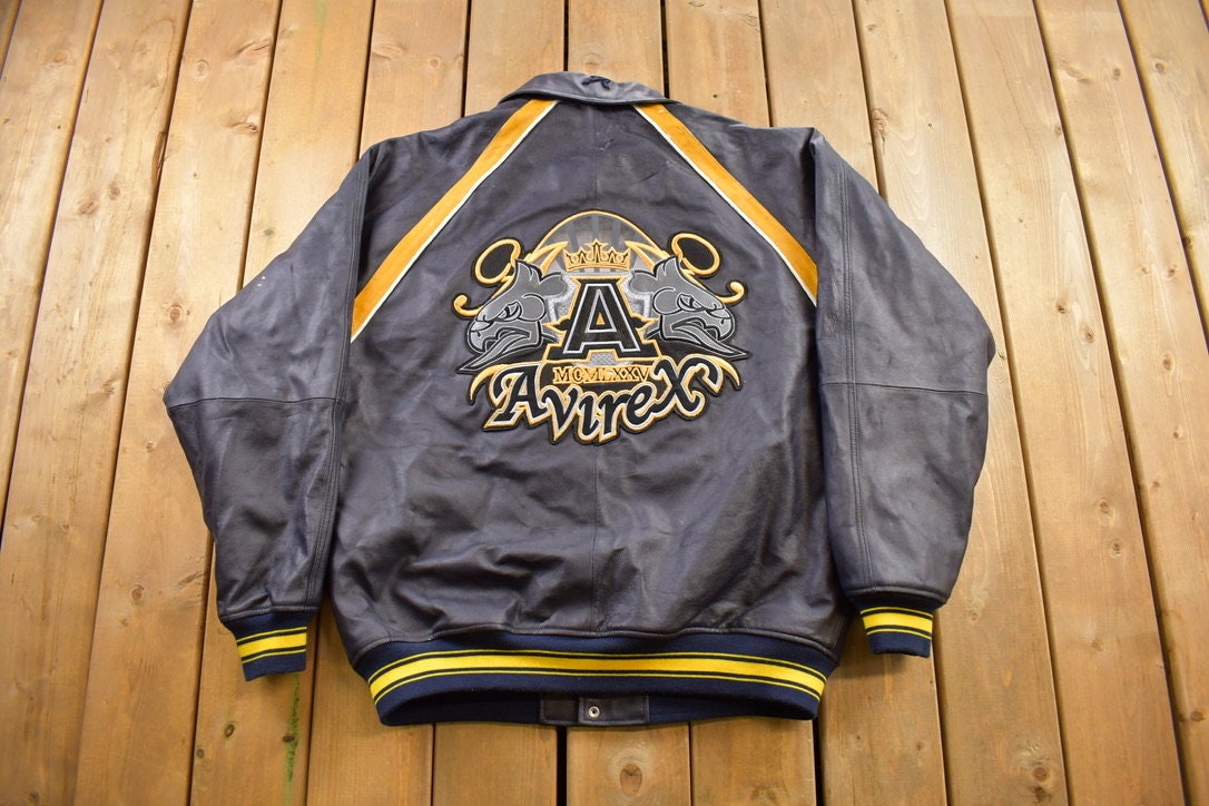 Vintage Y2K Avirex Leather Varsity Jacket – LOST BOYS VINTAGE