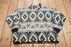 Vintage 1990s Jason Maxwell Patterned Fleece Sweater