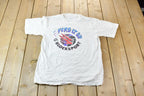 Vintage 1990s Single Stitch Blocksport Graphic Volleyball T-Shirt