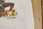 Vintage 1980s Karl Malone Utah Jazz NBA Caricature T-Shirt Mens S