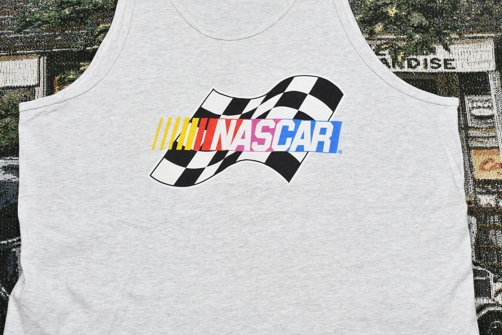 Vintage 1990s NASCAR Racing Single Stitch Tank Top Shirt