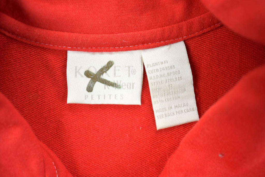 Vintage 1990s Koret Women's Zip Up Collard Vest