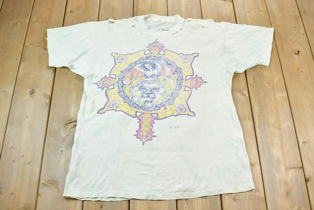 Vintage 1990s Distressed Psychedelic Single Stitch Graphic Band Tee T-Shirt