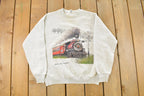 Vintage 1990s Great Smokey Mountains Railway Crewneck Sweatshirt Men's Small
