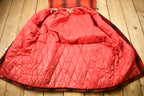 Vintage 1950s Buffalo Plaid Wool Hunting Jacket