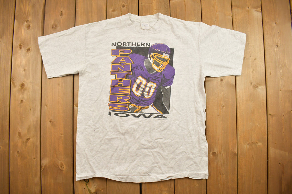 Vintage 1990s Northern Iowa State Panthers Football Collegiate T-Shirt