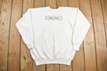 Vintage 1990s Cute Birdies and Flowers Embroidered Crewneck Sweatshirt