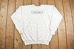 Vintage 1990s Cute Birdies and Flowers Embroidered Crewneck Sweatshirt