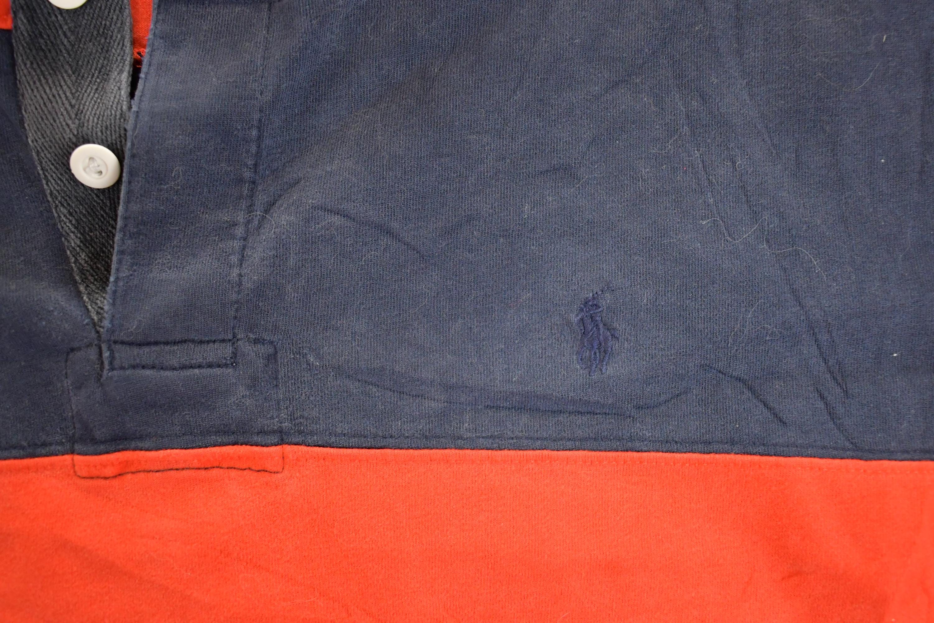 Vintage 1990s Polo By Ralph Lauren Button Up Rugby Shirt Mens M