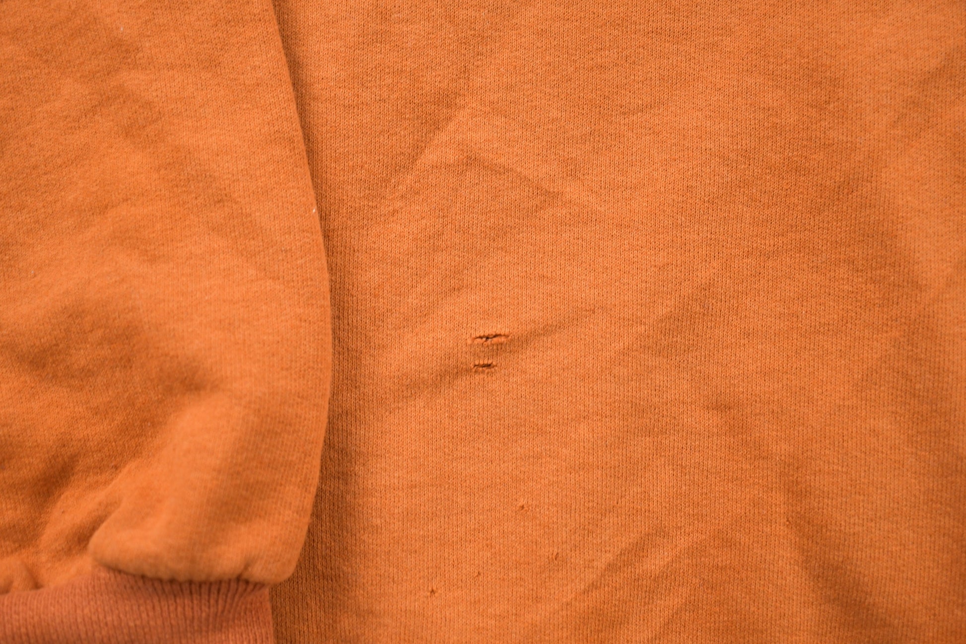 Vintage 1990s Blank Orange Crewneck Sweatshirt