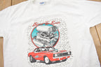 Vintage 1990s Muscle Car Born To Run Single Stitch Graphic T-Shirt Made In USA