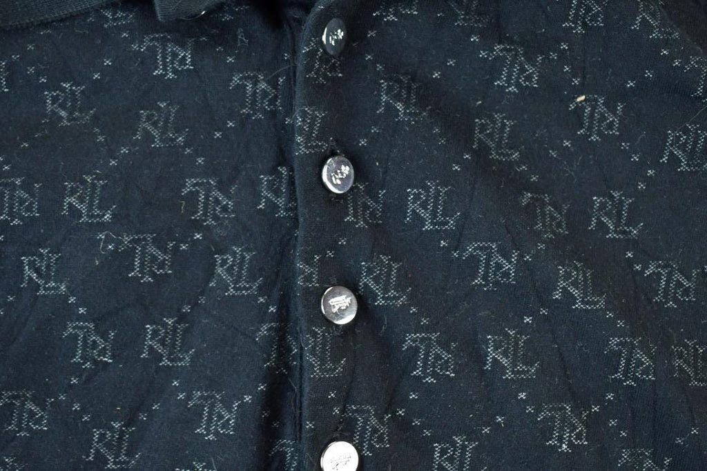 Vintage 1990s Lauren Ralph Lauren AOP Button Up Polo Shirt