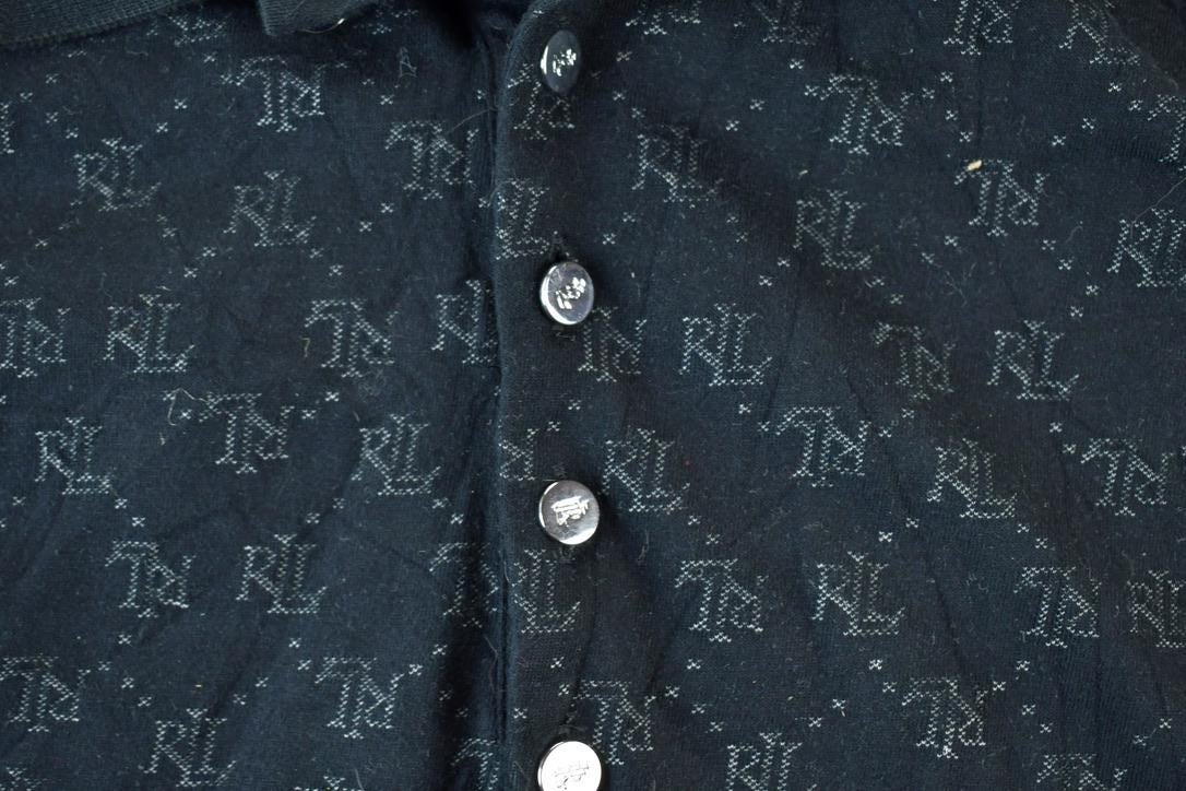 Vintage 1990s Lauren Ralph Lauren AOP Button Up Polo Shirt