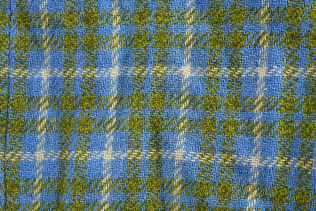 Vintage 1960s Wool Plaid Flared Pants Size 28 x 27.5
