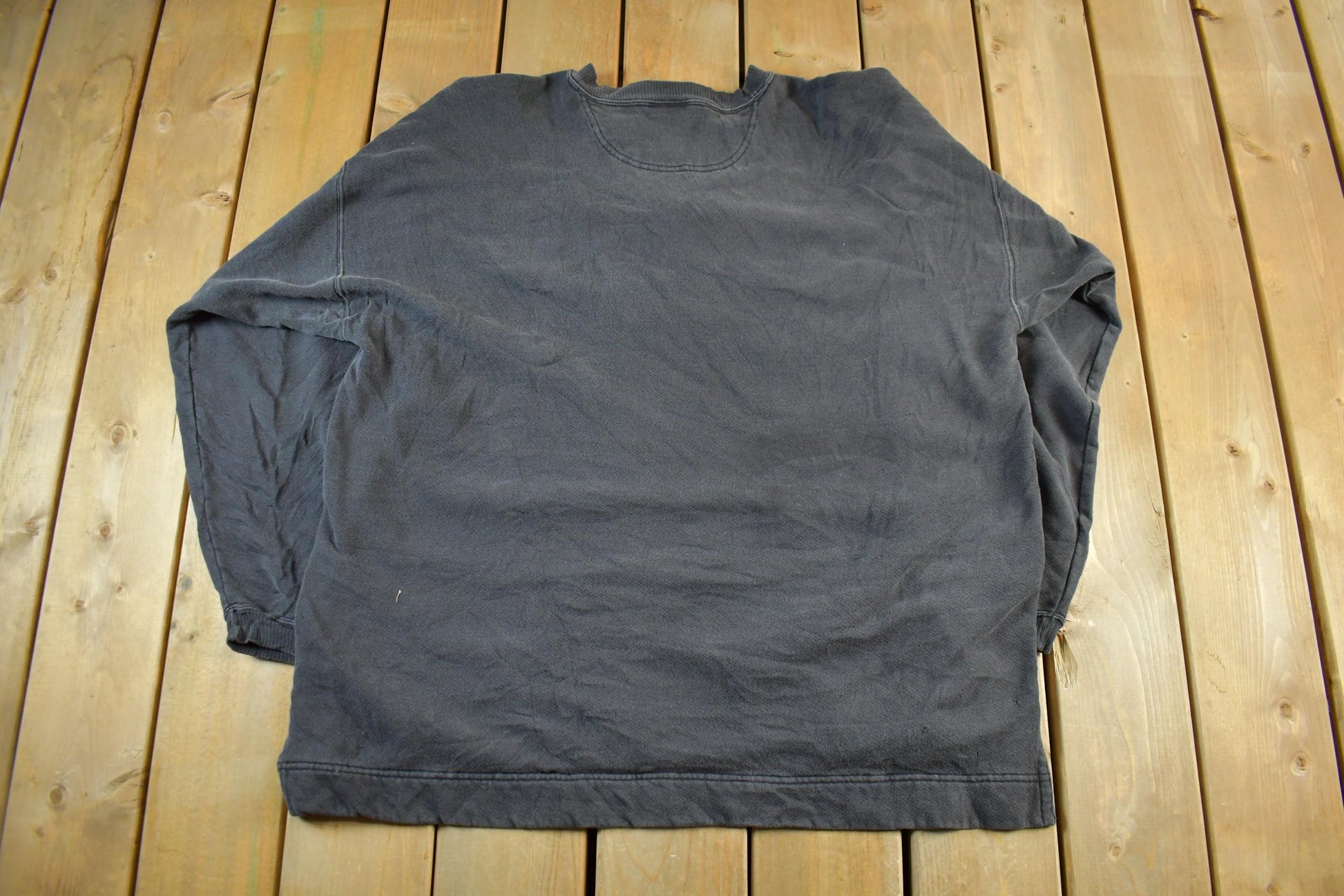 Vintage 1990s Discus Athletic Sun Faded Blank Crewneck Sweatshirt Men's 2XL / 90s Crewneck / Essential / Streetwear