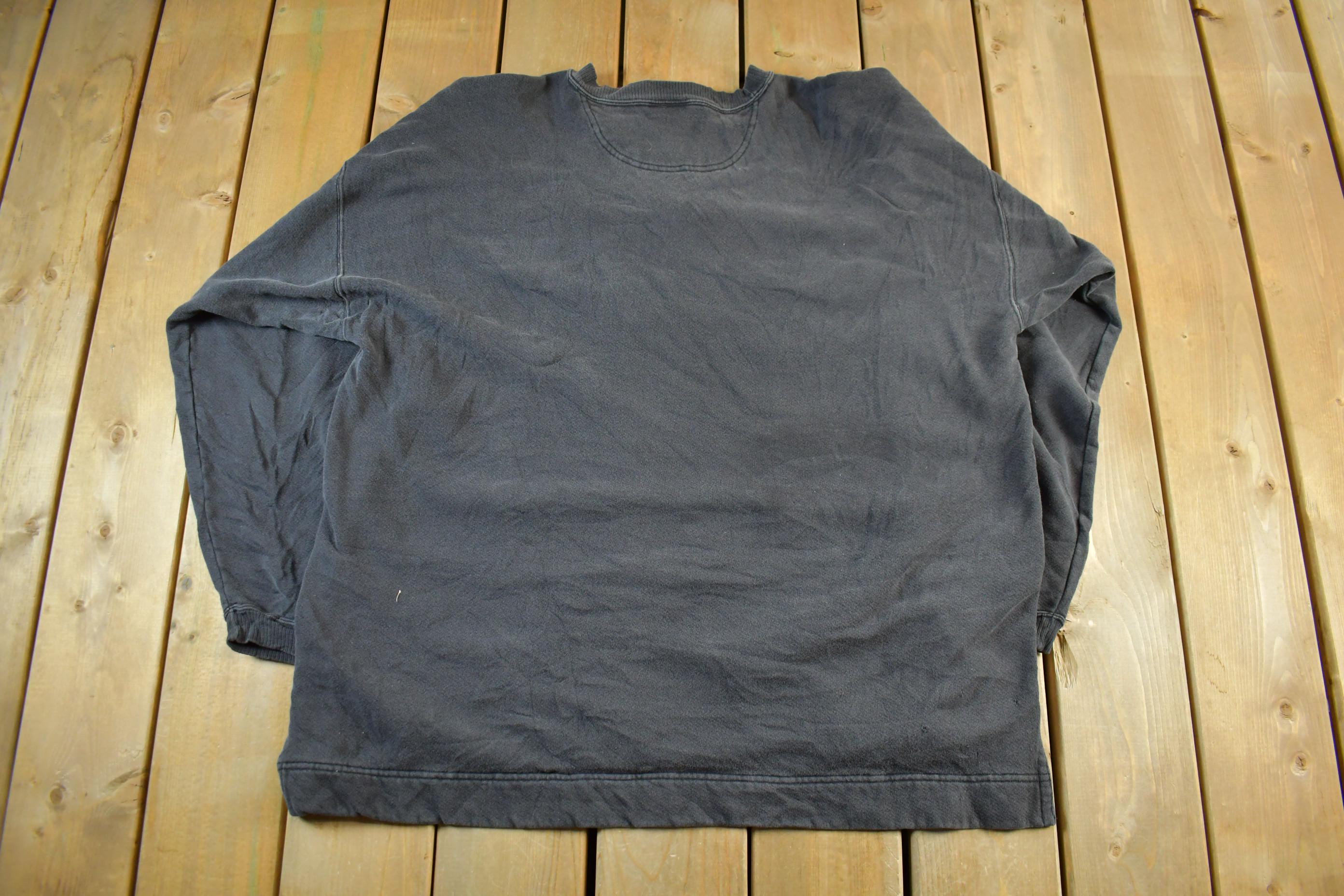 Vintage 1990s Discus Athletic Sun Faded Blank Crewneck Sweatshirt Men's 2XL