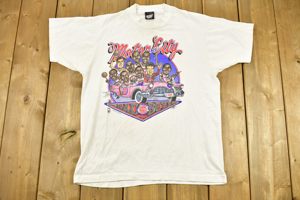 Vintage 1980s Detroit Pistons NBA Bad Boys Graphic T-shirt