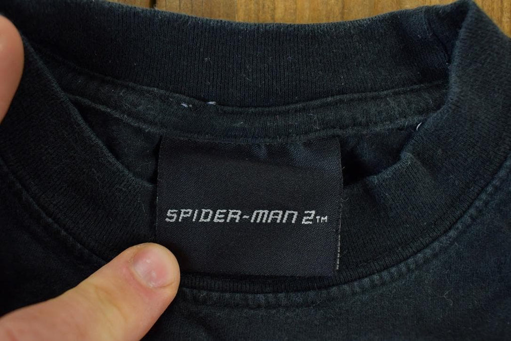 Vintage 2004 Spiderman 2 Souvenir Single Stitch Graphic Print T-Shirt /