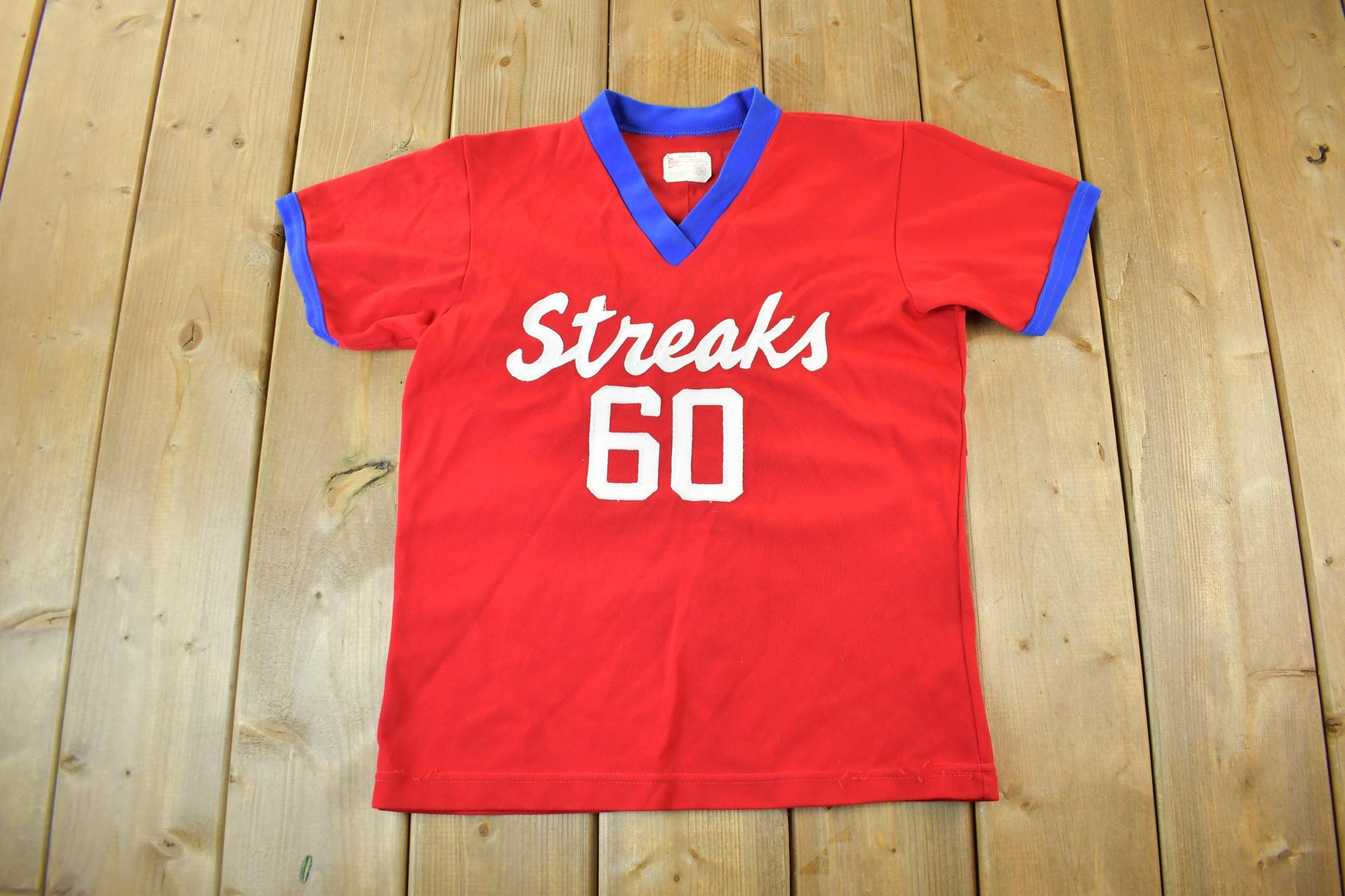 Vintage 1970s 1980s Fleco Streaks Baseball Jersey Men's Small  True Vintage  Baseball  70s Sportswear  Made in USA