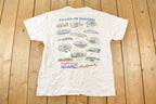 Vintage 1990s Fields Of Dreams American Baseball Ball Parks Graphic T Shirt Men's Large