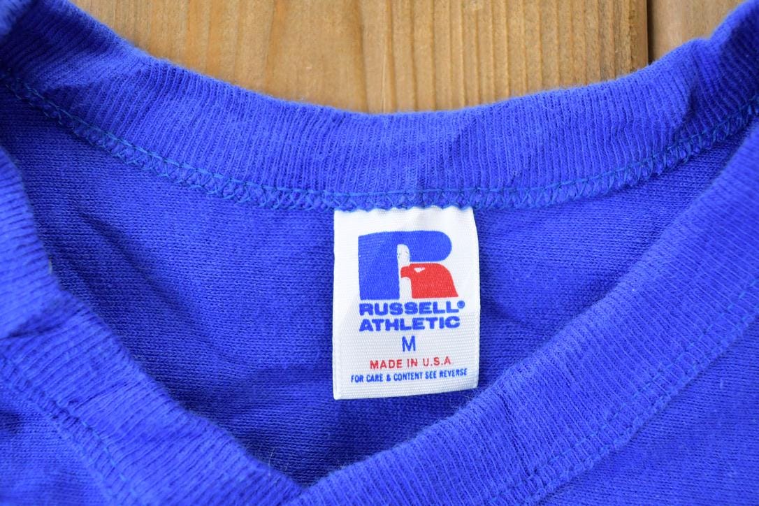 Vintage 1990s Russell Spring Lake Park Panther Football University Collegiate Crewneck