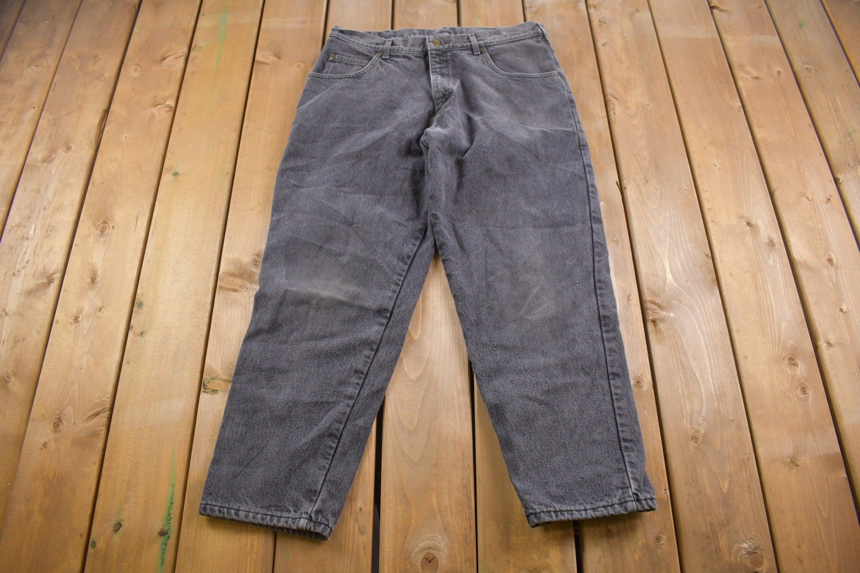Vintage 1990's Unbranded Lined Jeans  Made in USA  American Vintage  Basic Clothing  Warm Pants  Streetwear Fashion  Vintage Pants