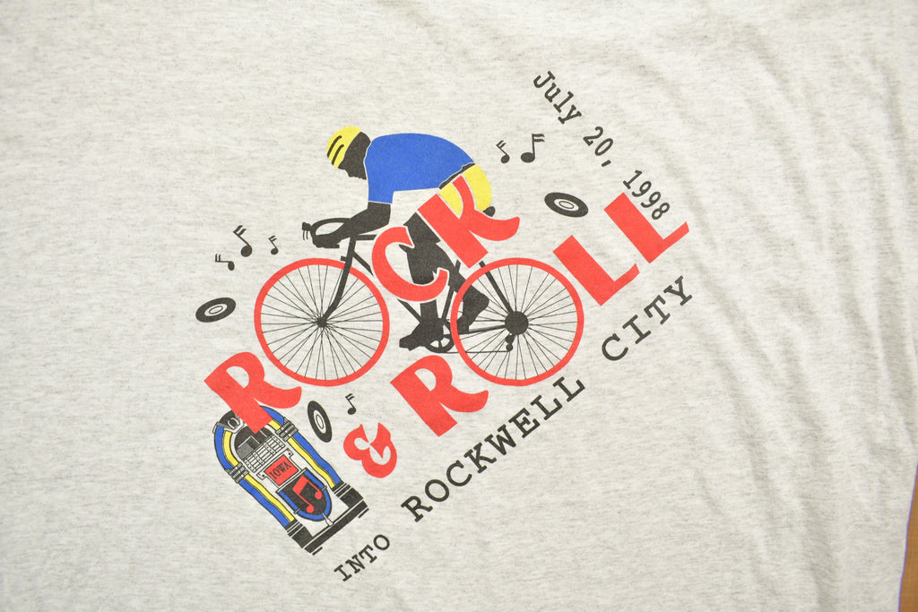 Vintage 1998 Rock & Roll Rockwell City Graphic T-Shirt