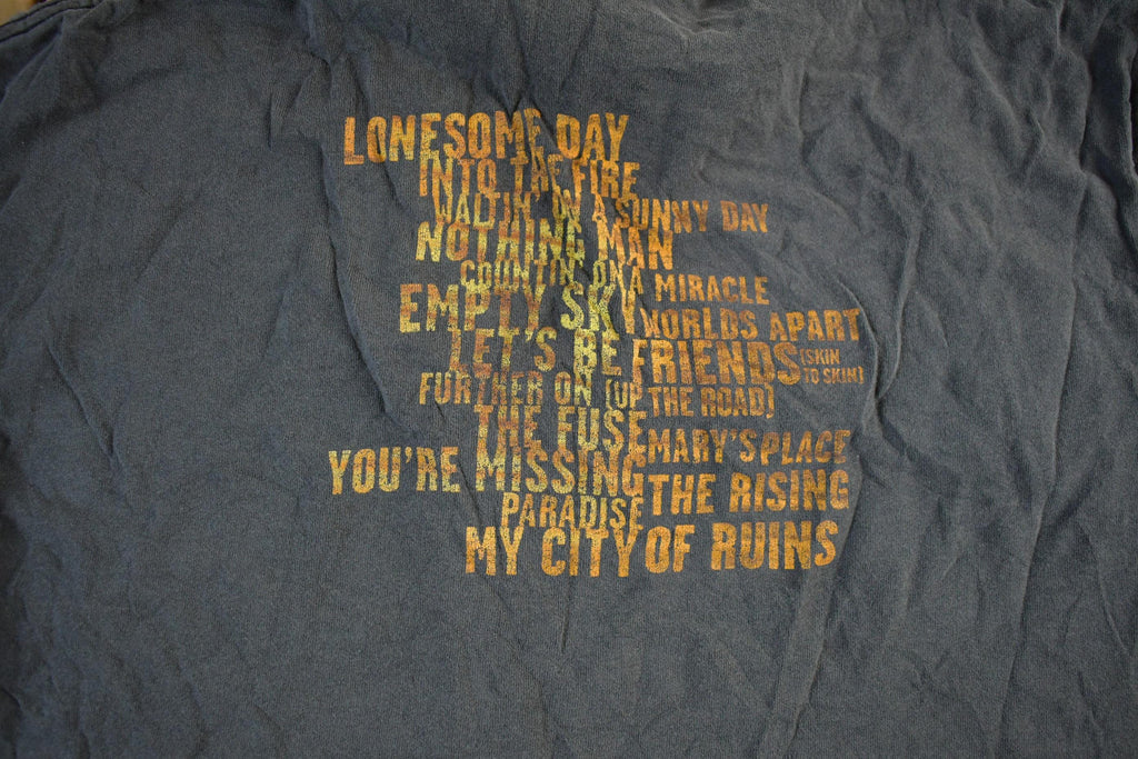 Vintage 2002 Bruce Springsteen The Rising Tour Band T-Shirt Men's Large