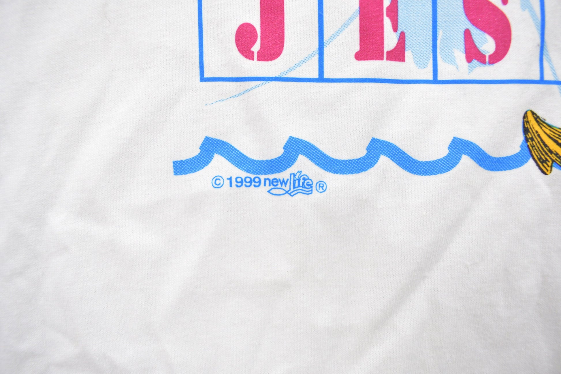 Vintage 1999 "Anchored in Jesus" Graphic T-Shirt