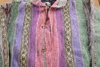 Vintage 1990s The Daily Planet Striped Hooded Sweater