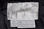 Deadstock Vintage 1980s Jacqueline Ferrar Black Leather Skirt Size 26 x 26