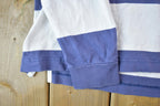 Vintage 1990s Lands End Collared Quarter Button Up Rugby Shirt