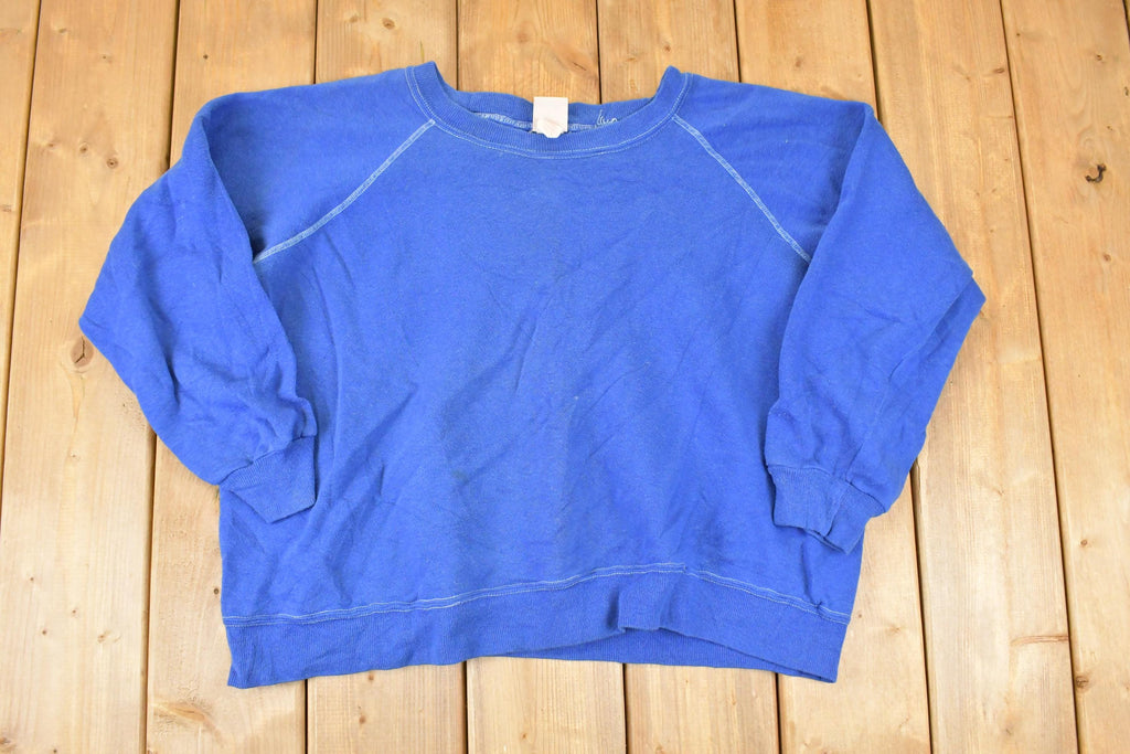 Vintage 1980s Basset Walker Blank Crewneck Sweatshirt Women's Cropped XL