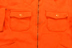 Vintage 1950s Distressed Orange Full Zip Jacket