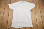 Vintage 1990s Hanes Simple Blank White T-Shirt