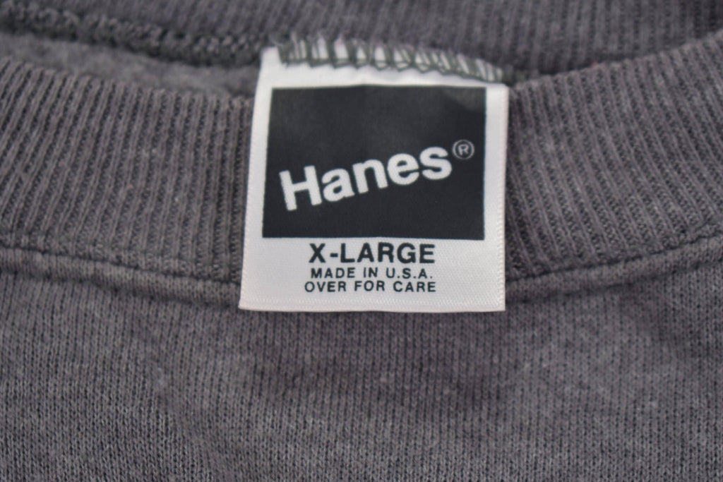 Vintage 1990s Hanes Embroidered USA Hearts Crewneck Sweater Made In USA - XL