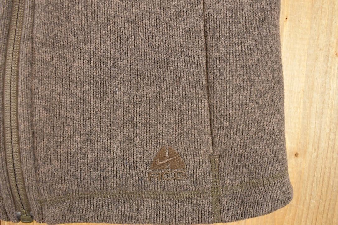 Vintage Y2K Nike ACG Fleece Sweater Vest Women's XS / Outdoorsman / 2000s Outdoorsman Sweater / Fleece Hiking Zip up