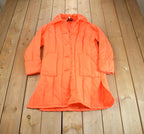 Vintage 1990s Warm Wear Japanese Fluorescent Orange Puffer Jacket