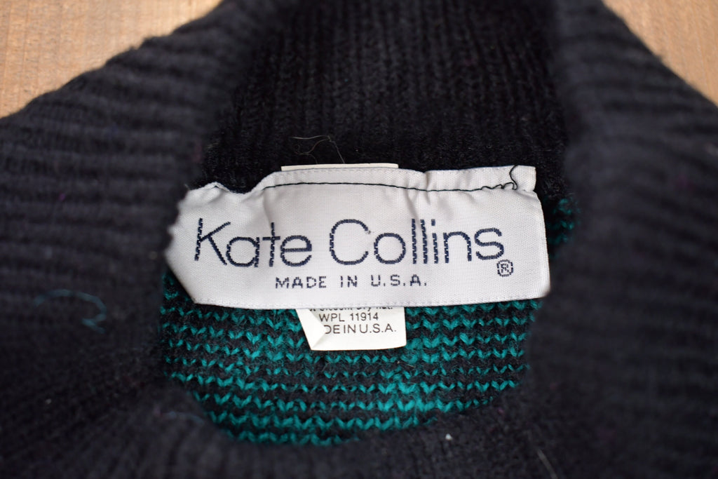 Vintage 1990s Kate Collins Made In USA Knitted Sweater