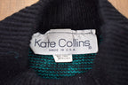 Vintage 1990s Kate Collins Made In USA Knitted Sweater