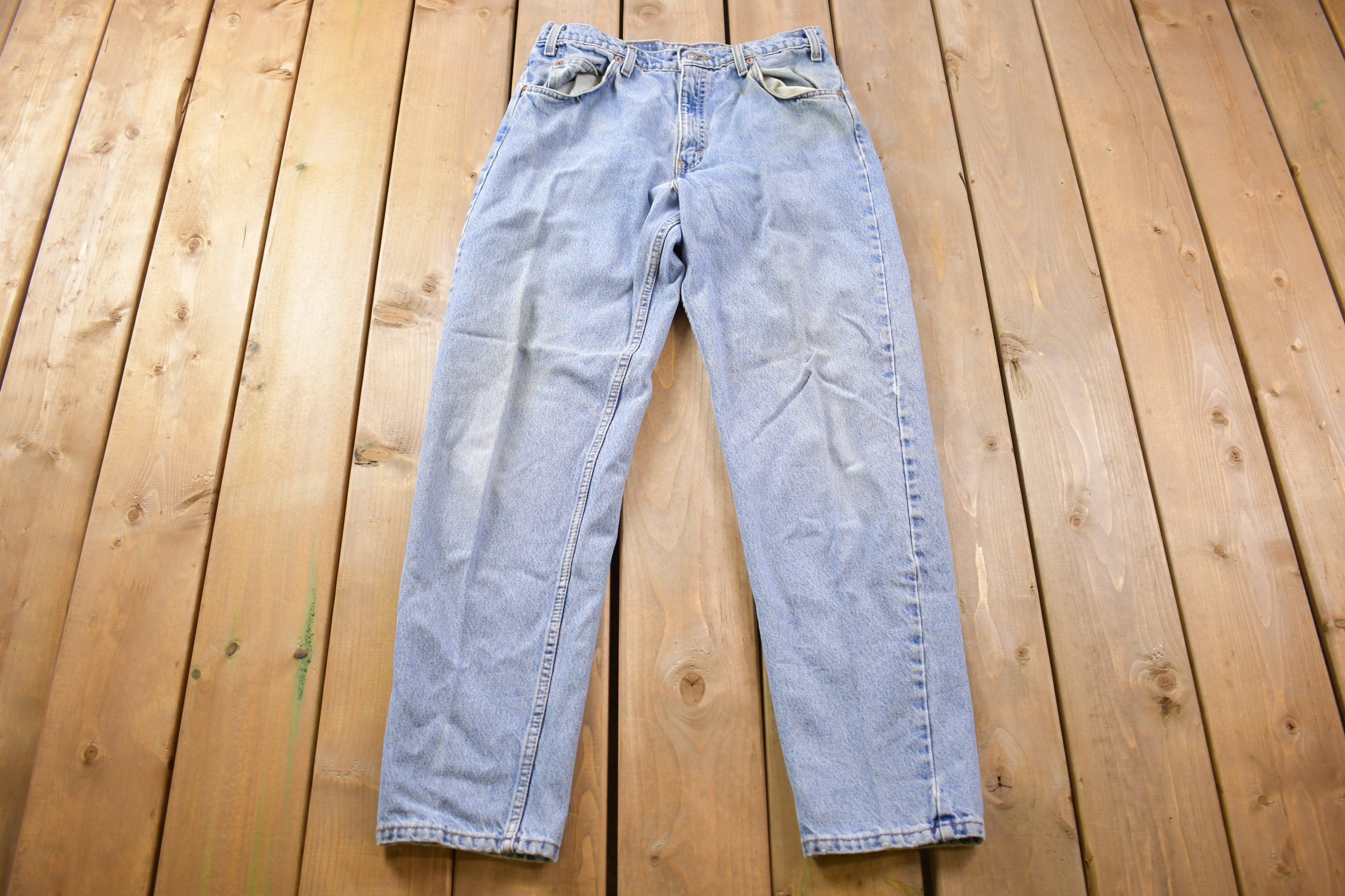 Vintage 1990s Levi's 550 Orange Tab Denim Jeans Size 30 x 30