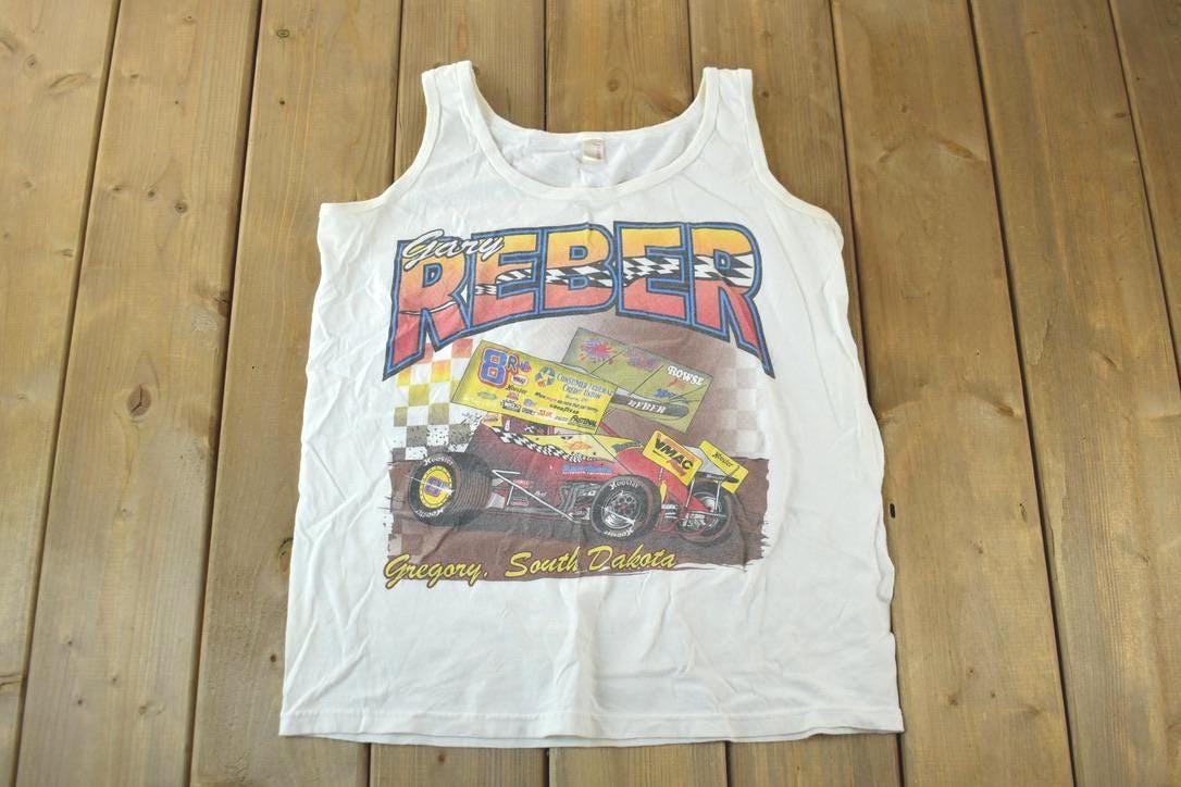 Vintage 1990s Gary Reber Racing Tank Top