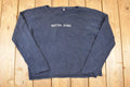 Vintage 1990s Nautica Jeans Company Screen Print Knit Crewneck Sweater Women's L
