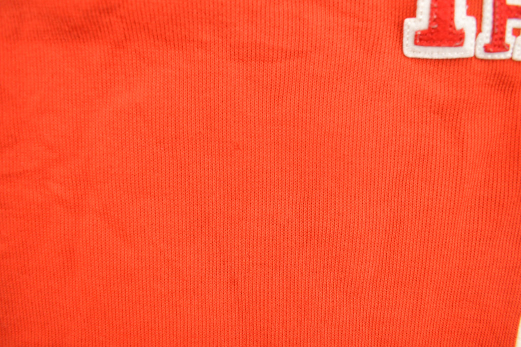 Vintage 1990s Tommy Hilfiger Orange Fleece Sweater