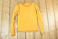 Women Vintage Vigoss Y2K Blank Yellow T-Shirt / Vigoss Grunge Skull Print / Contrast Stitch / Internet Famous Clothing / Over Dyed