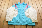 Vintage 1990s Pastel Bridge Gate Windbreaker Jacket