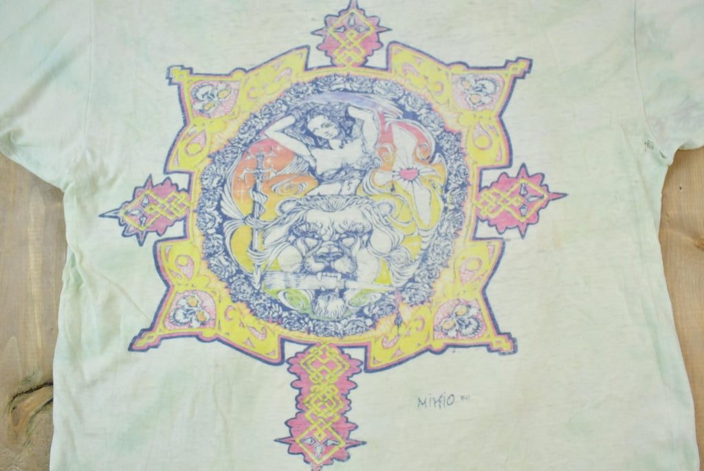 Vintage 1990s Distressed Psychedelic Single Stitch Graphic Band Tee T-Shirt
