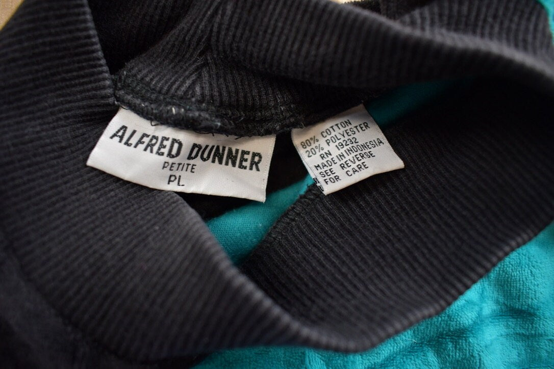 Vintage 1980s Alfred Dunner Colorblock Crewneck Sweatshirt